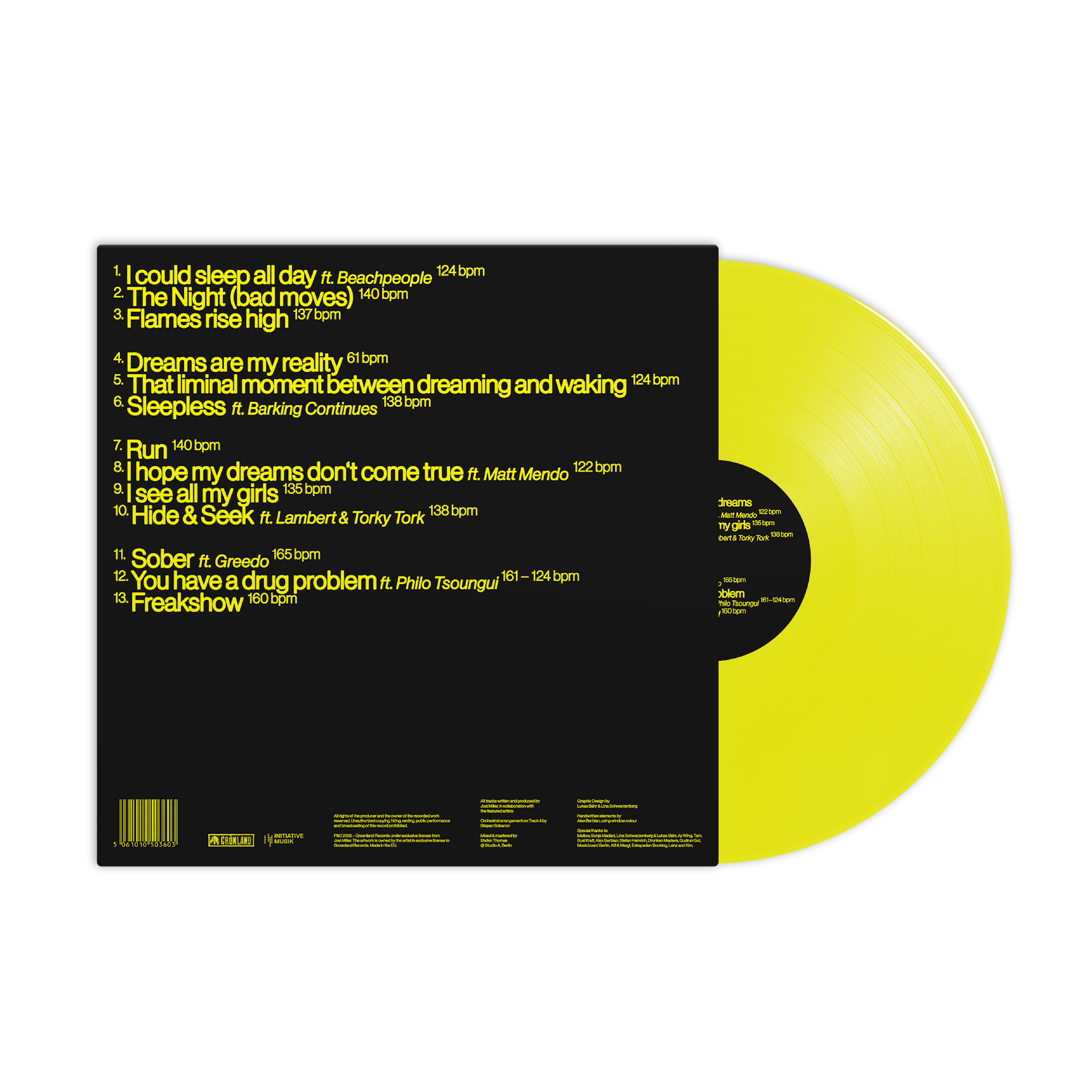 Josi Miller - 4 Stages of Sleep – LP + T-Shirt (Bundle)