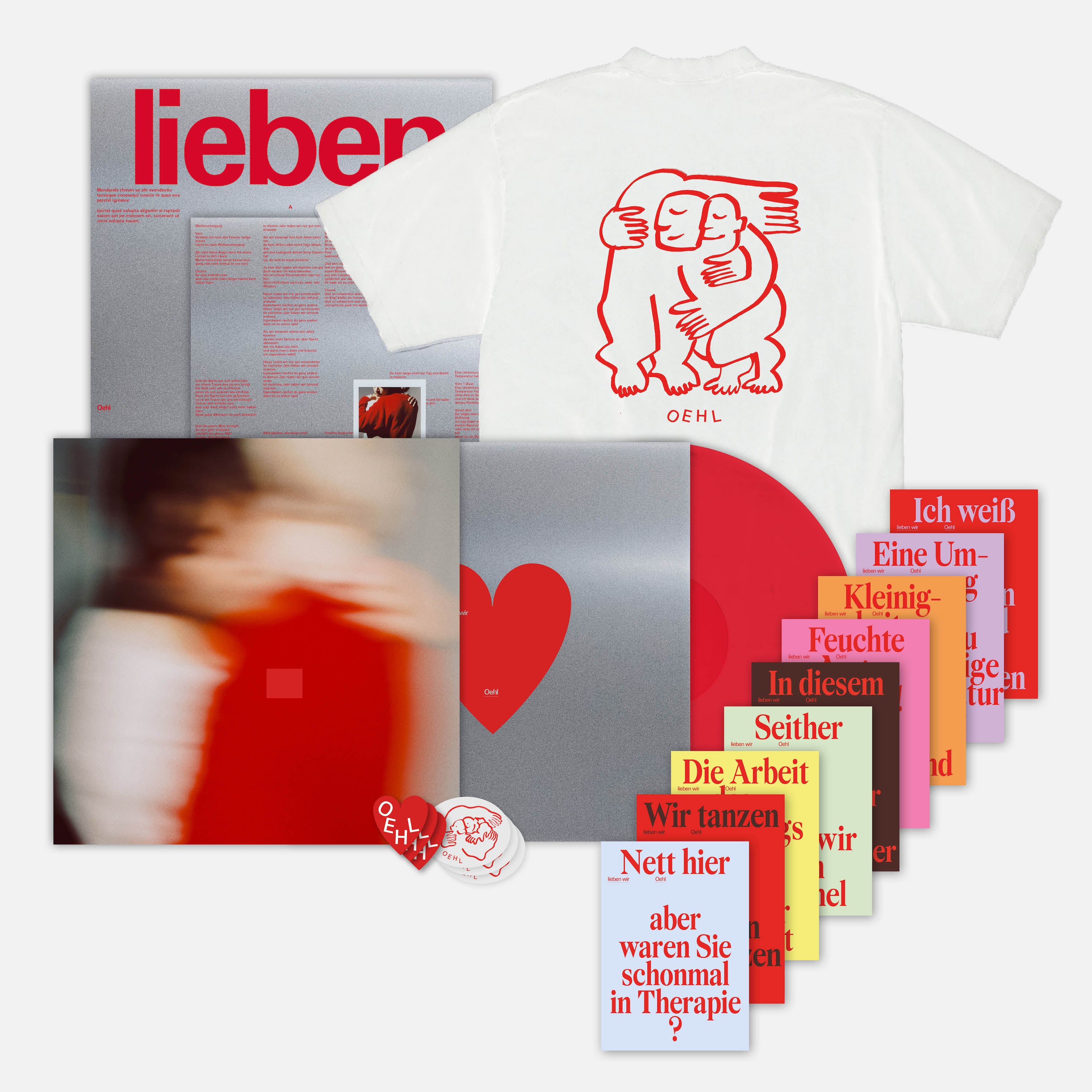 Oehl - we love - LP + T-Shirt + Sticker + Card Set - Bundle