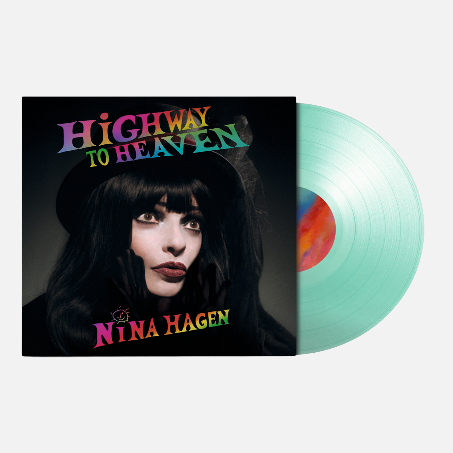 Nina Hagen - HiGHWAY TO HEAVEN - Limited Colored Vinyl + T-Shirt + Signed Art-Print (Bundle)