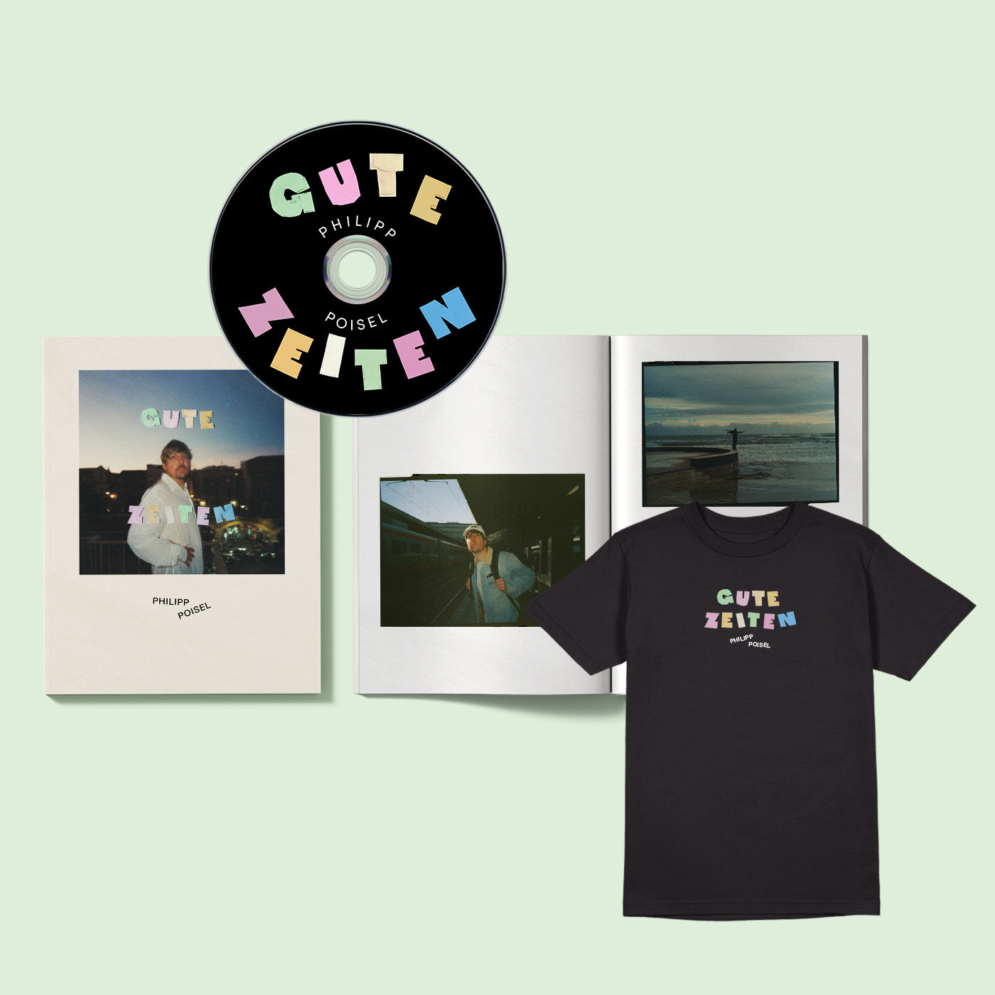 Philipp Poisel - Gute Zeiten auf dem T-Shirt - signiertes Zine-Book