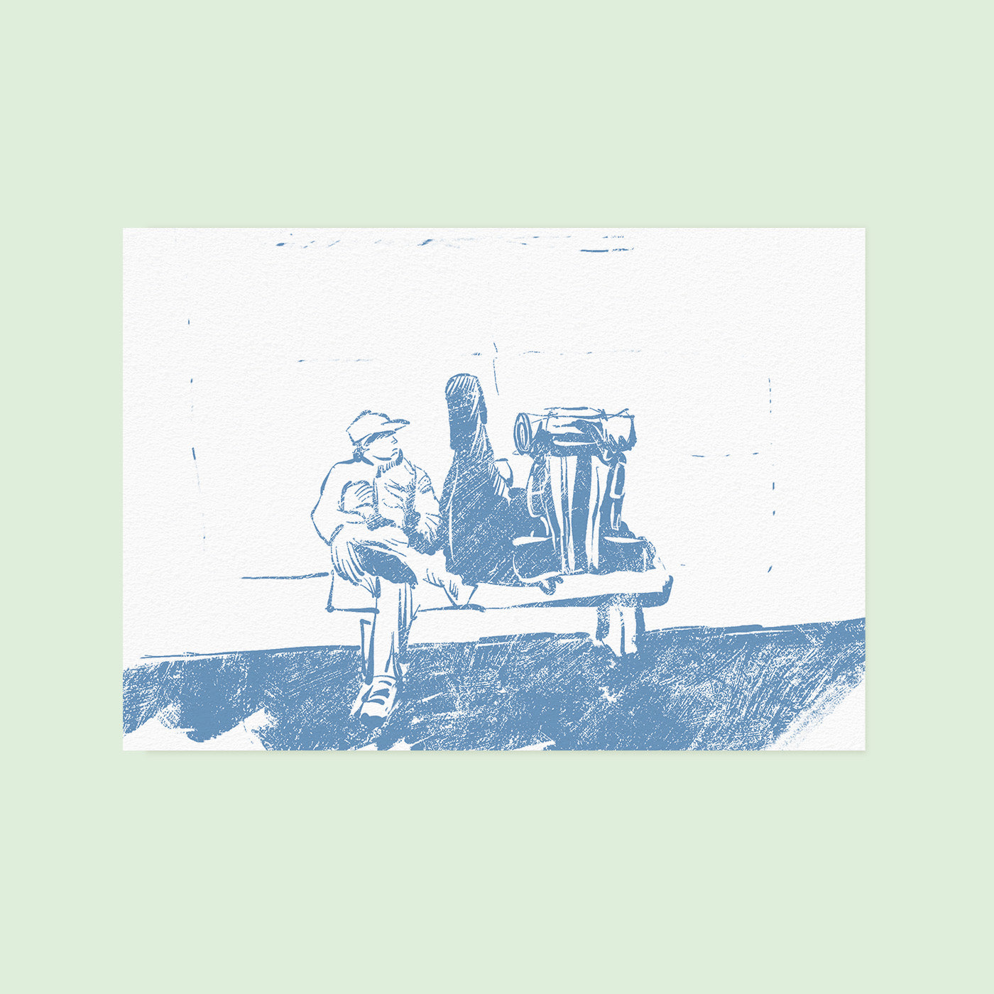 Philipp Poisel - Gute Zeiten - Limited Coke Bottle Clear Colored Vinyl + signierter Linoleum Druck