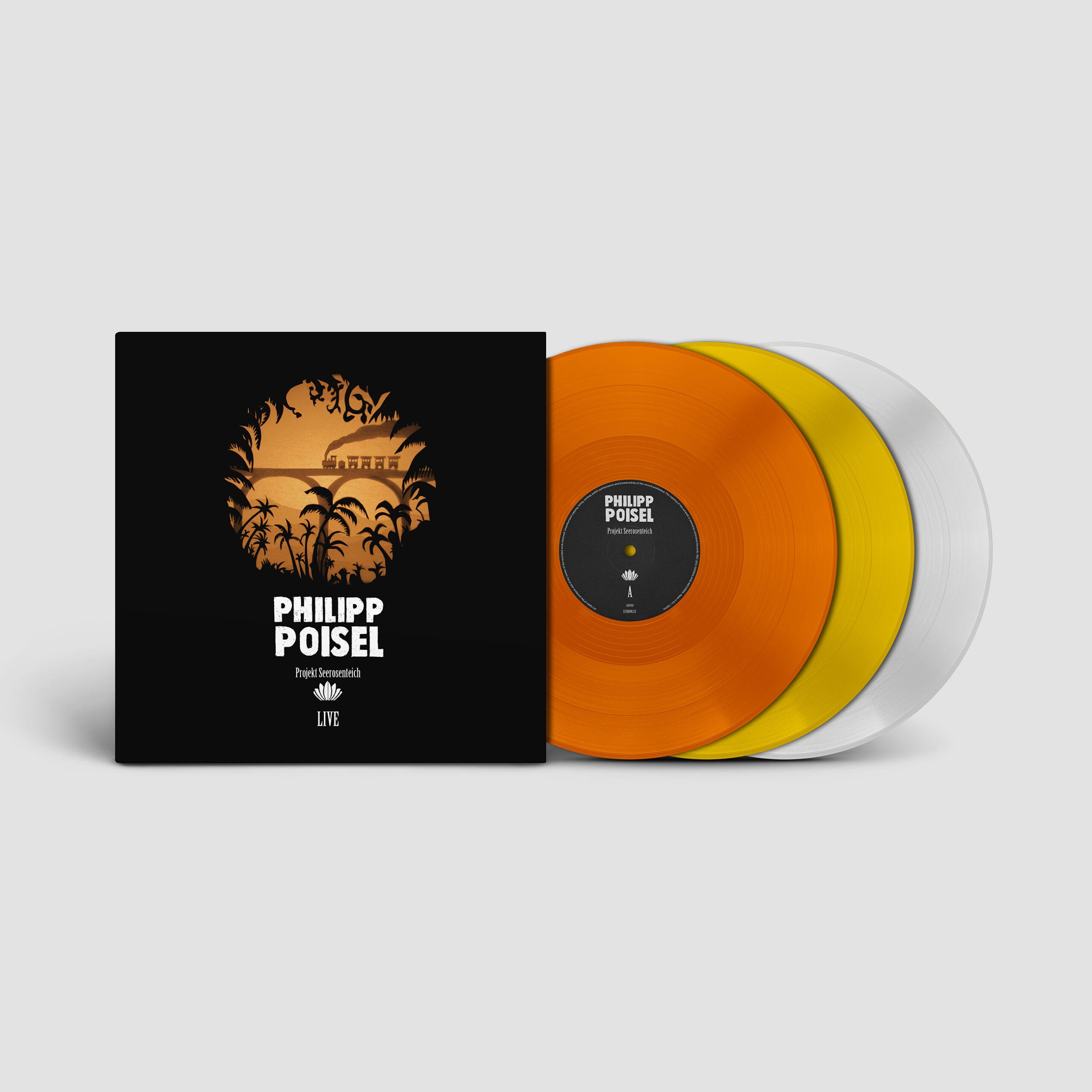 PHILIPP POISEL - Project Seerosenteich colored vinyl edition (orange-yellow-transparent)