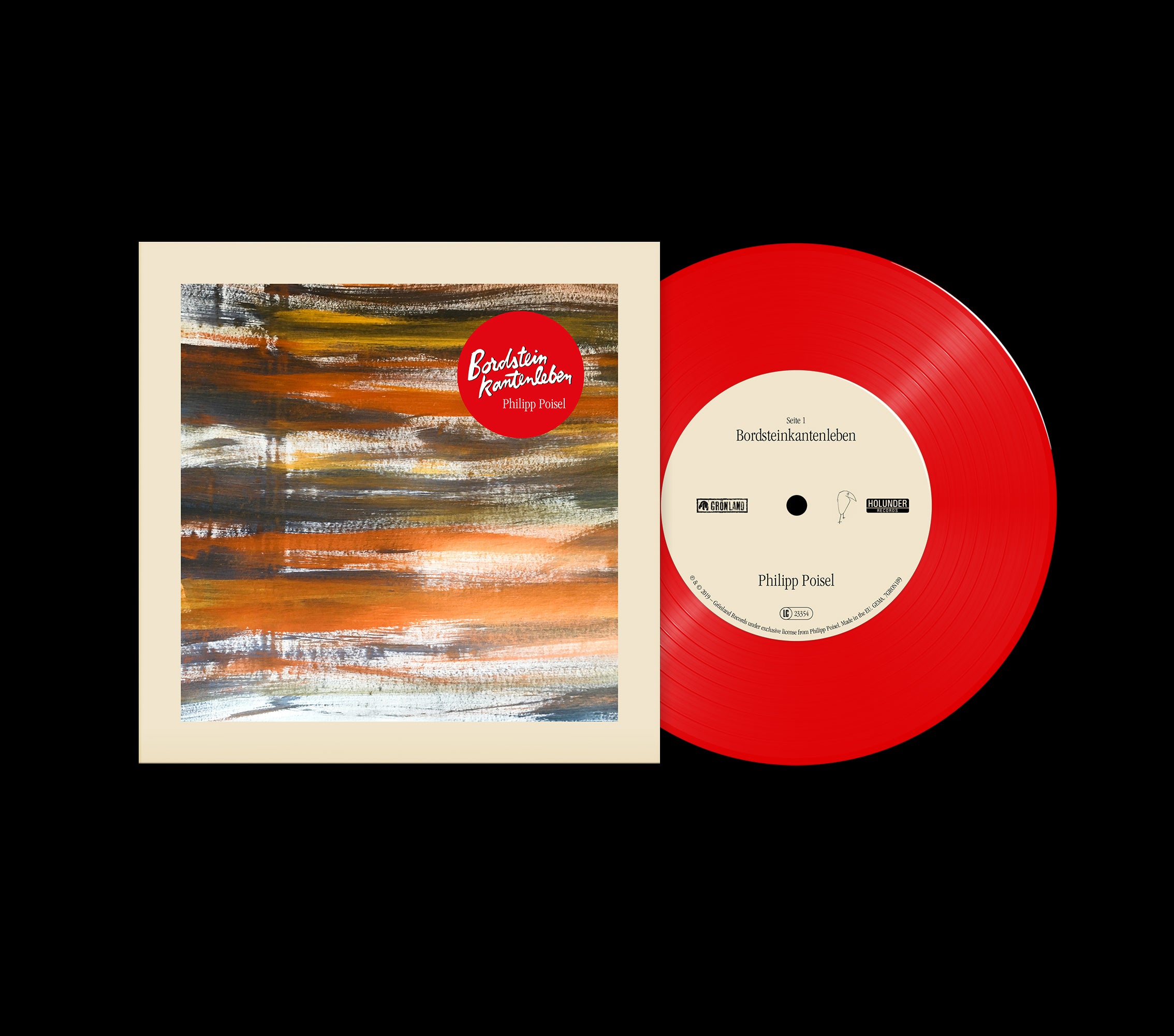 Philipp Poisel - Bordsteinkantenleben (hand-signed 7")