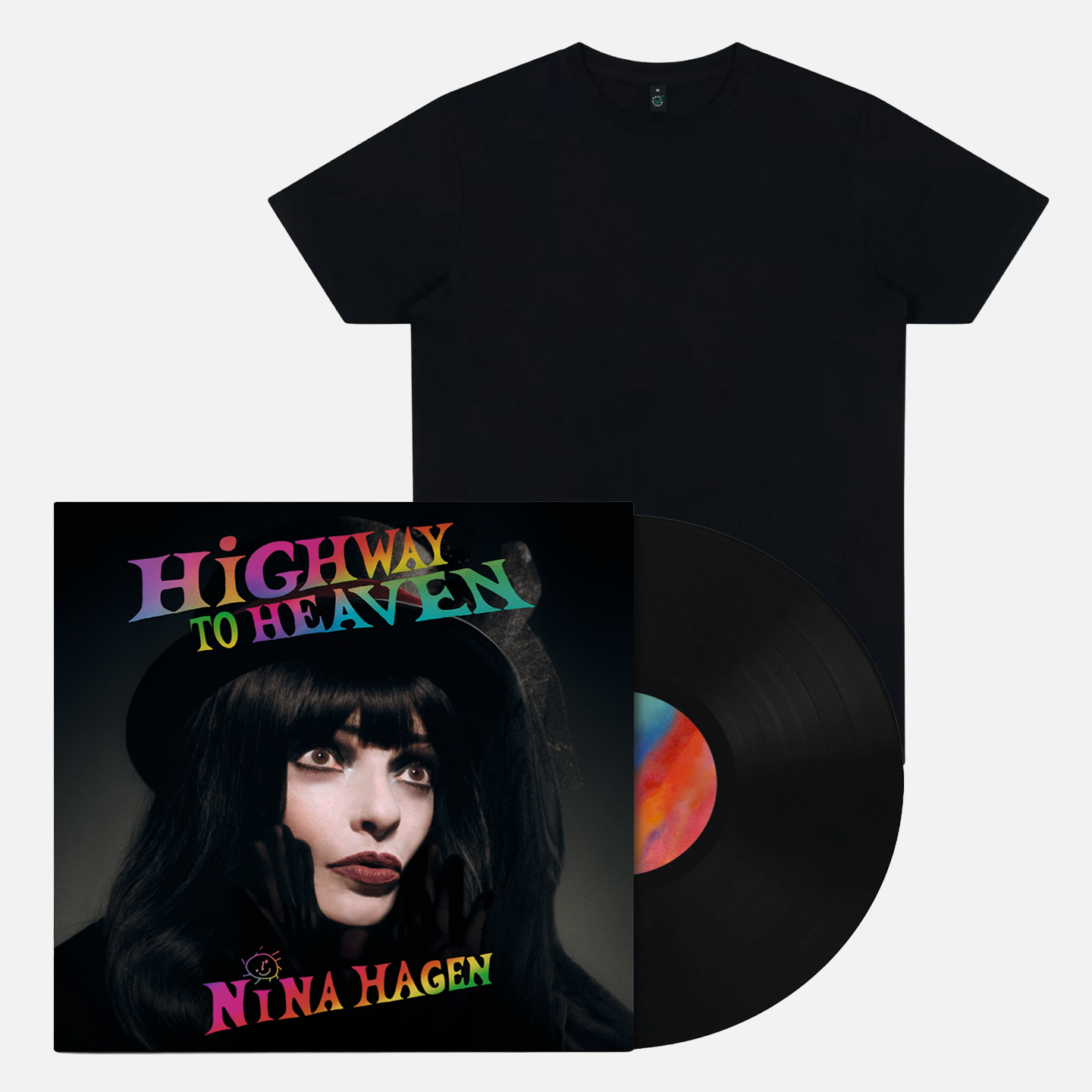 Nina Hagen - HiGHWAY TO HEAVEN - Black Vinyl + T-Shirt (Bundle)