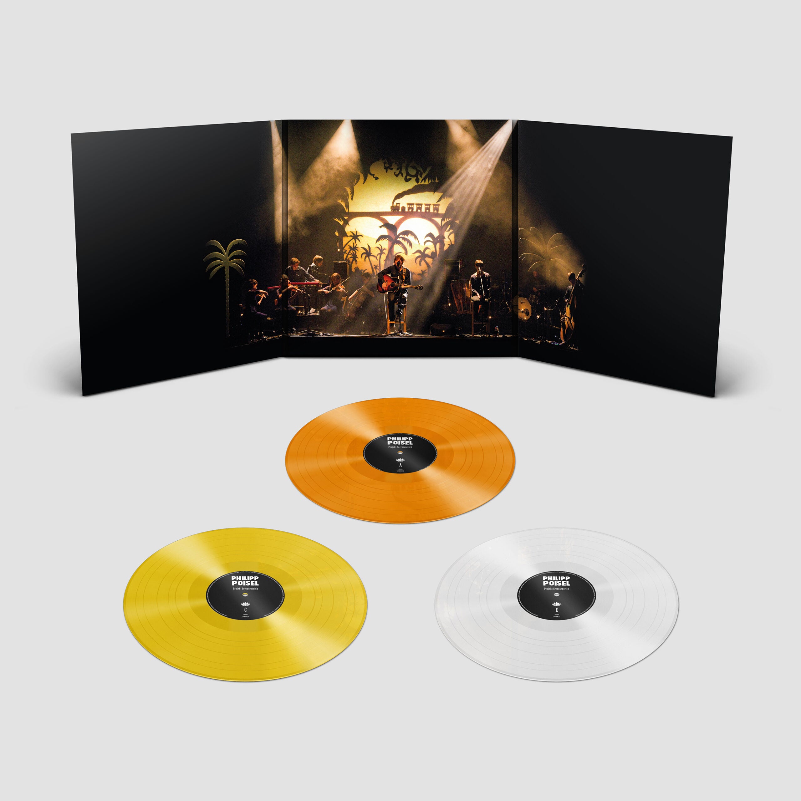 PHILIPP POISEL - Projekt Seerosenteich farbige Vinyl-Edition (Orange-Gelb-Transparent)