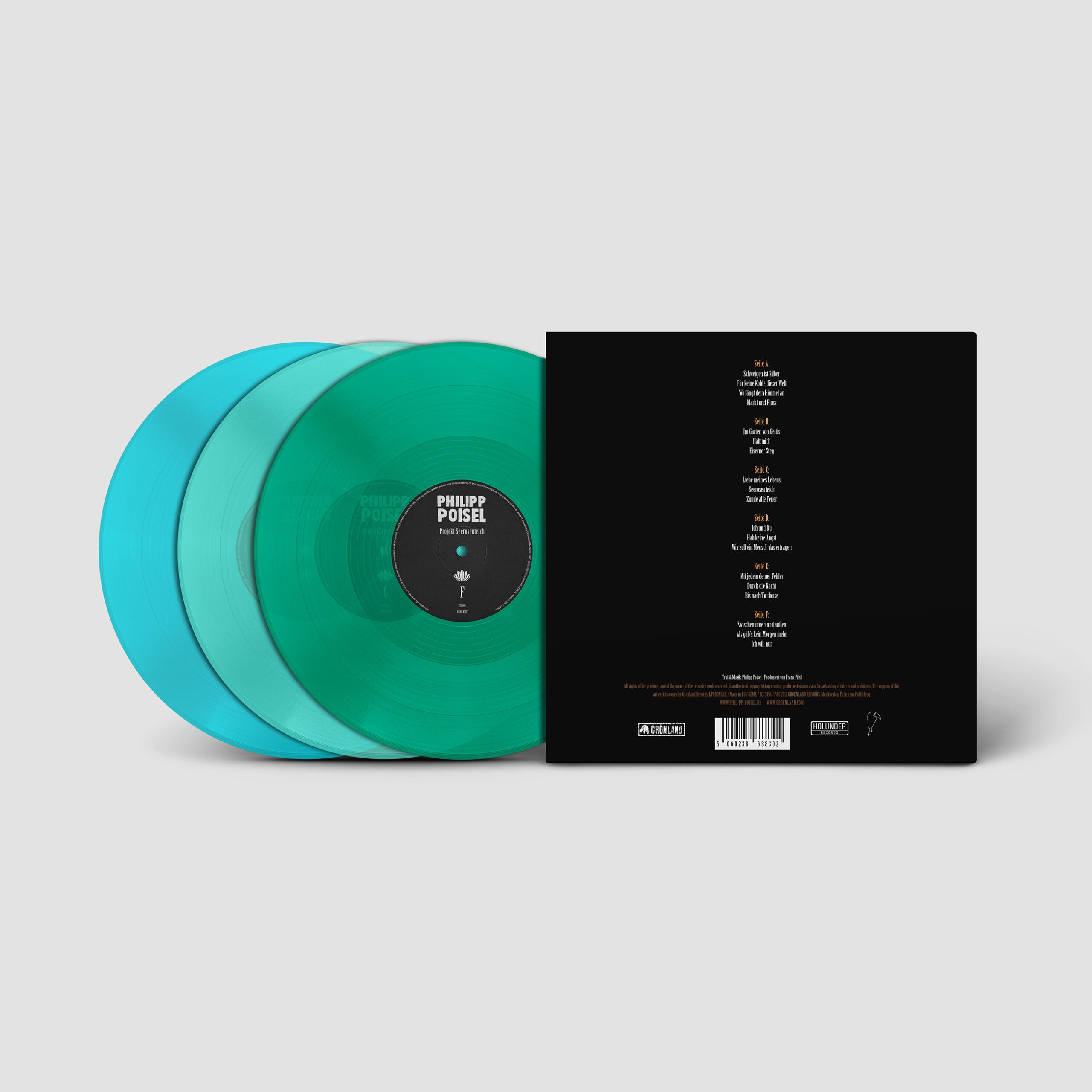 PHILIPP POISEL - Project Seerosenteich colored vinyl edition (turquoise-mint-green)