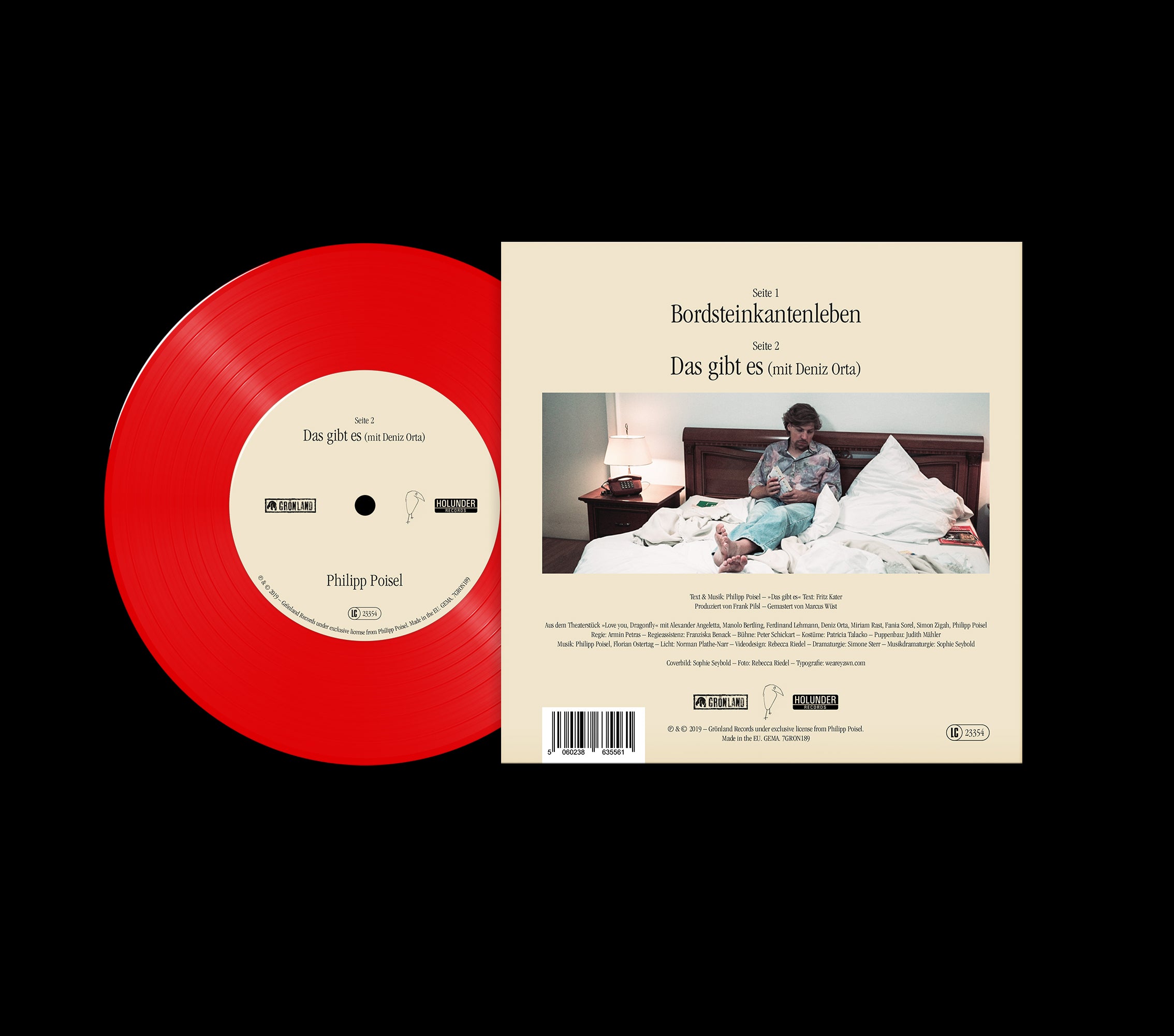 Philipp Poisel - Bordsteinkantenleben (hand-signed 7")